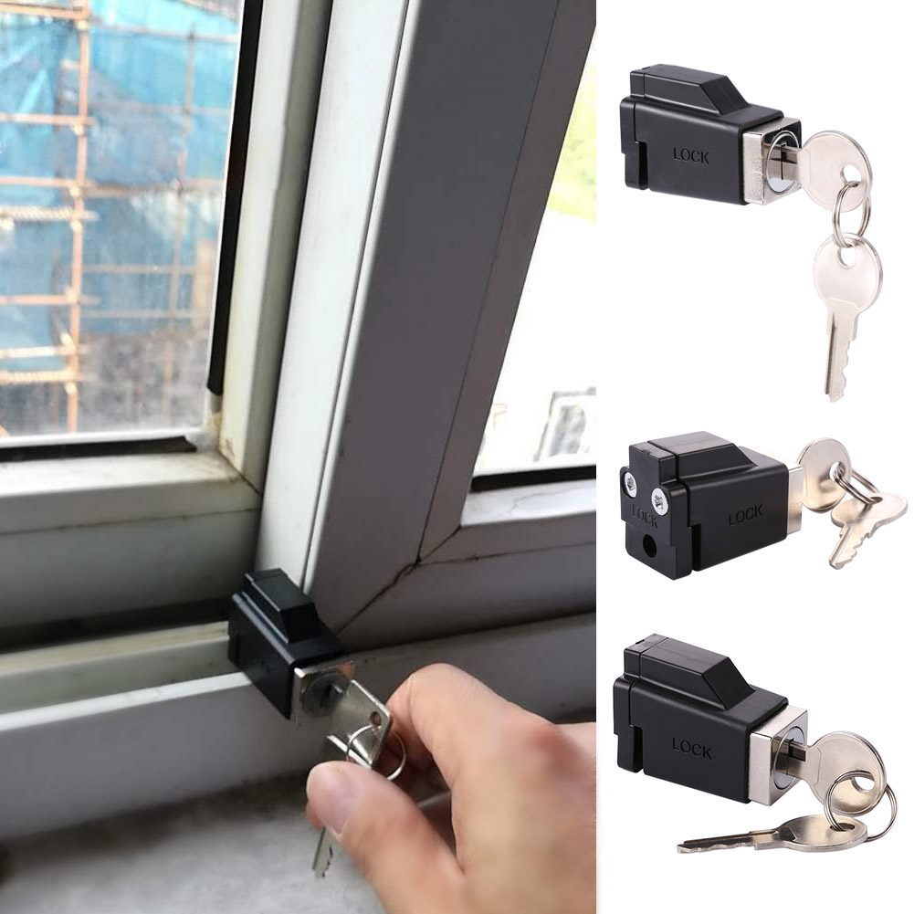 Window Lock Bar - Aluminum Alloy Window Locks with 2