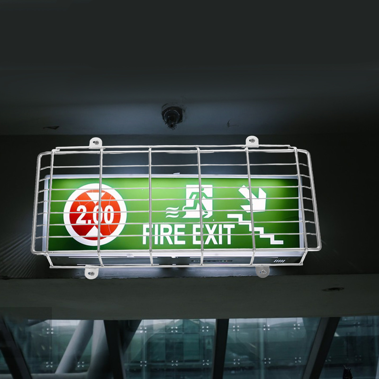 1Set Metal School Emergency Wa - Emergency Exit Sign 评论和价格