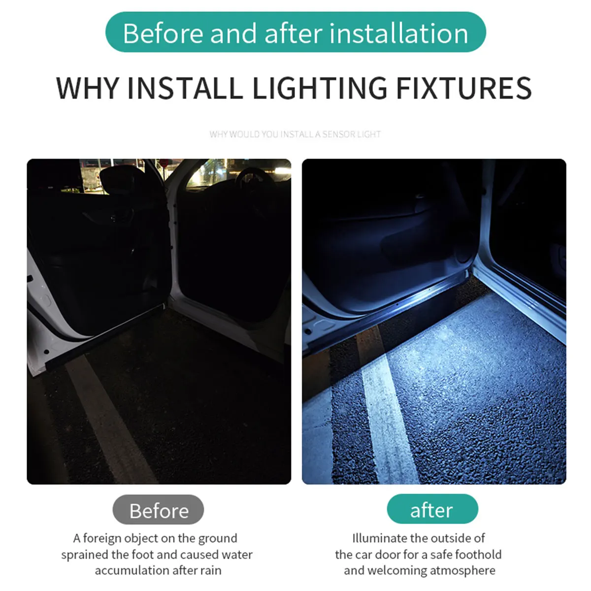 Car Door Lights LED Colorful F - Emergency Exit Sign 评论和价格