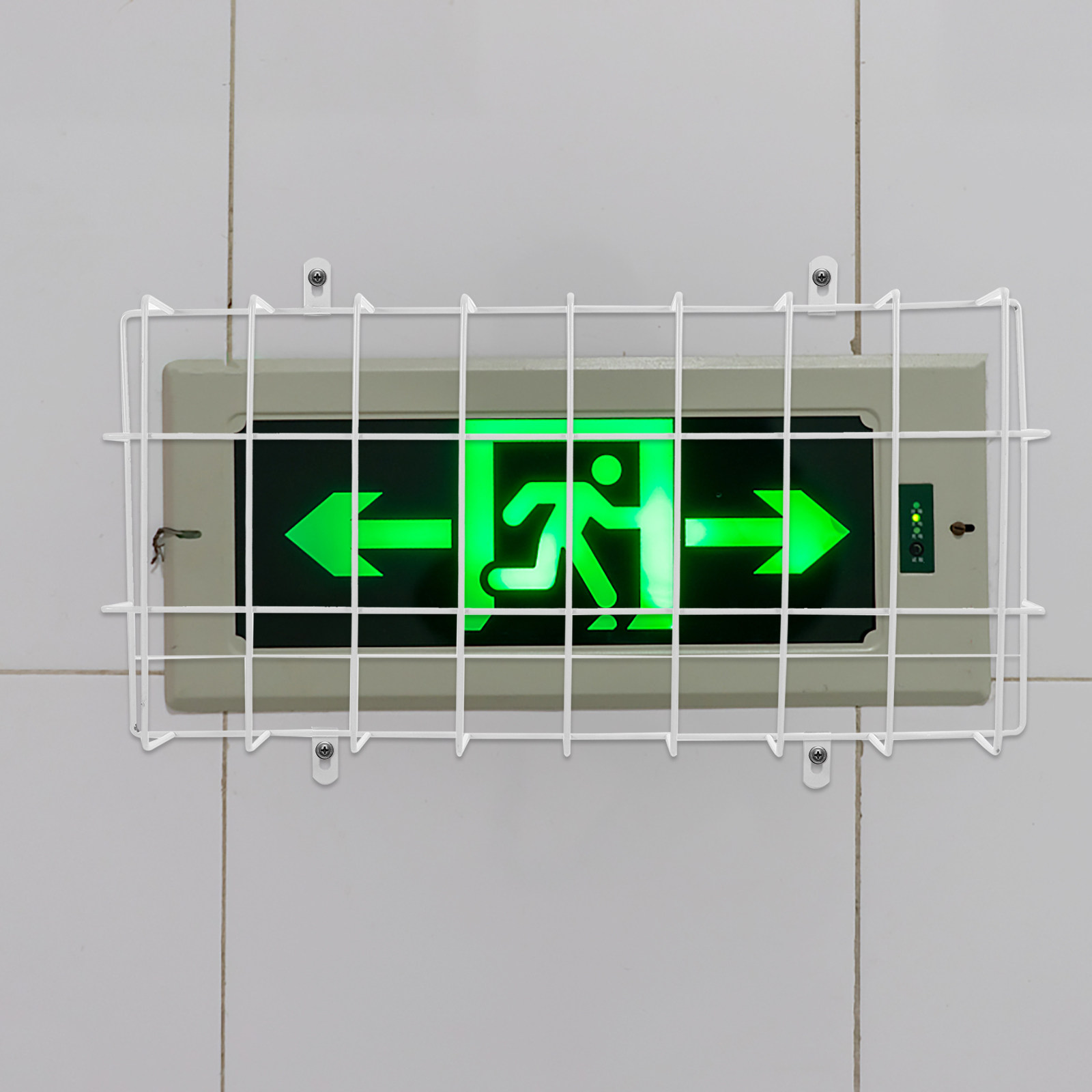 Wall Mounted Metal Wire Mesh E - Emergency Exit Sign 评论和价格