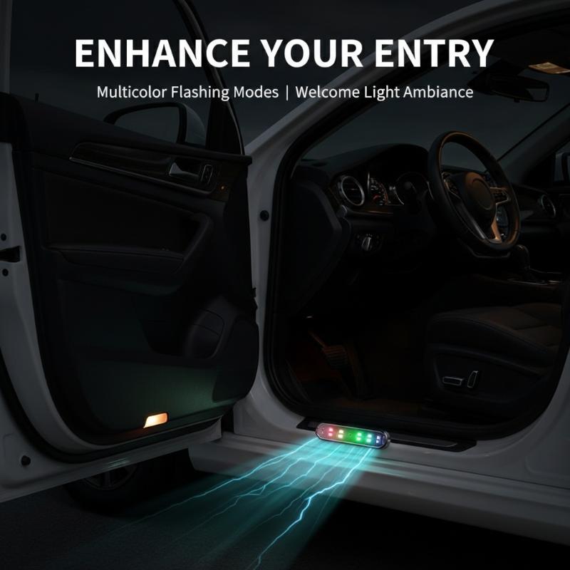 New Car Door Lights LED Colorf - Emergency Exit Sign 评论和价格