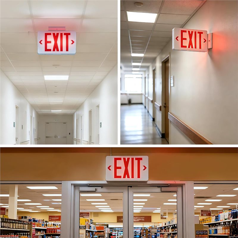 [NEW!A25P】 Red Exit Sign, LED  - Emergency Exit Sign 评论和价格